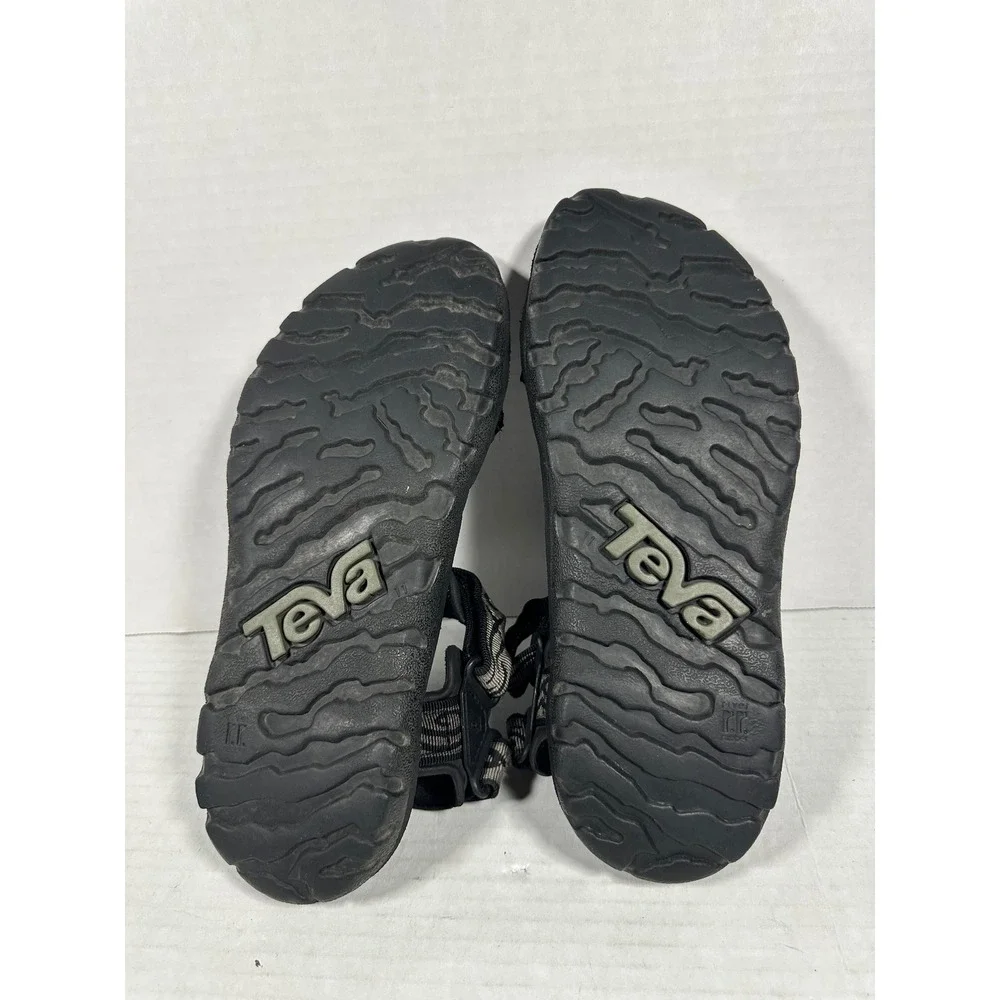 Teva Mens Hurricane XLT2 Sandals Black Olive Green Strappy Hiking Size 11